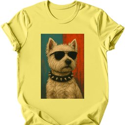 West Highland White Terrier Punk Dog T Shirt Gift For Dog Lover