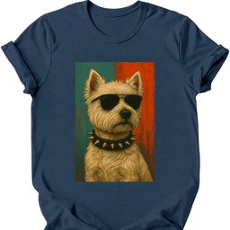 West Highland White Terrier Punk Dog T Shirt Gift For Dog Lover