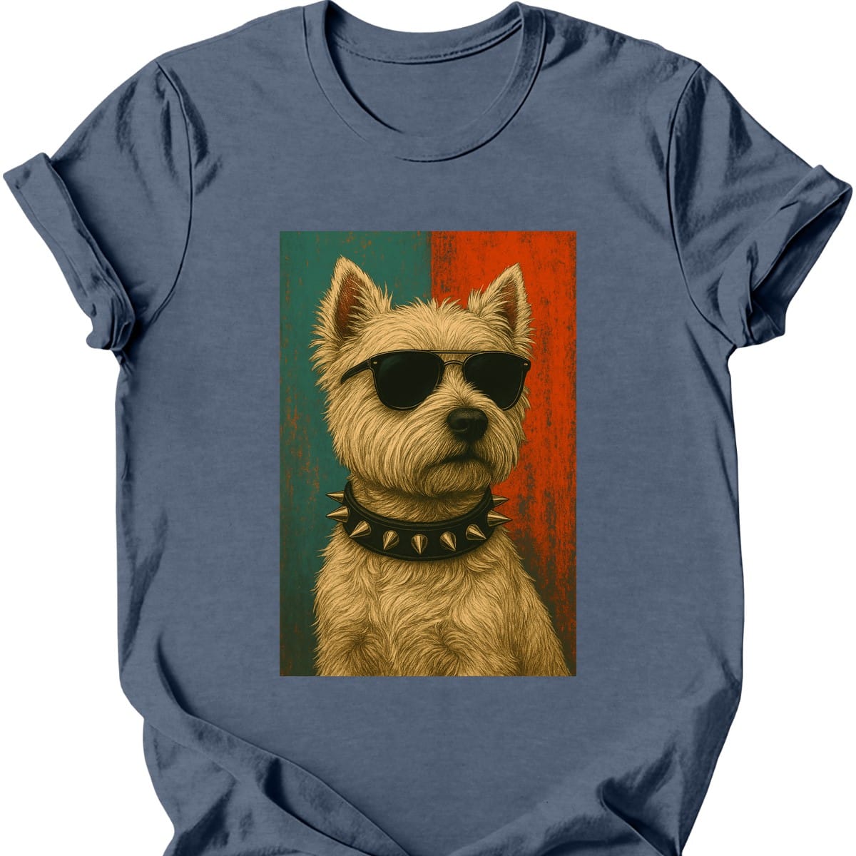 West Highland White Terrier Punk Dog T Shirt Gift For Dog Lover
