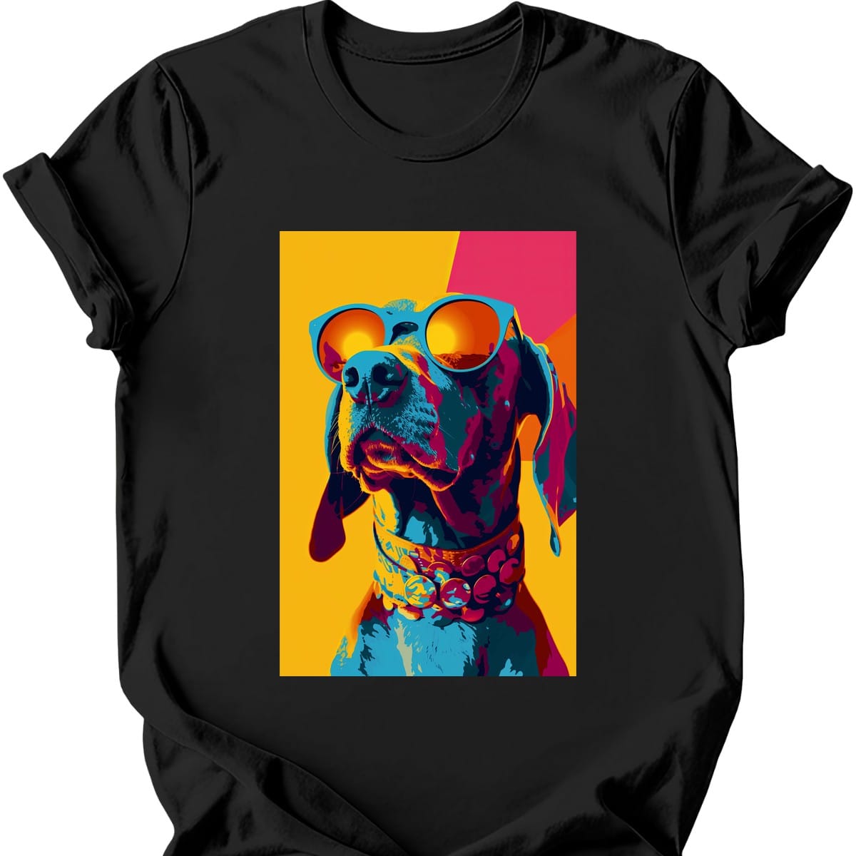 Weimaraner Punk Dog T Shirt Gift For Dog Lover