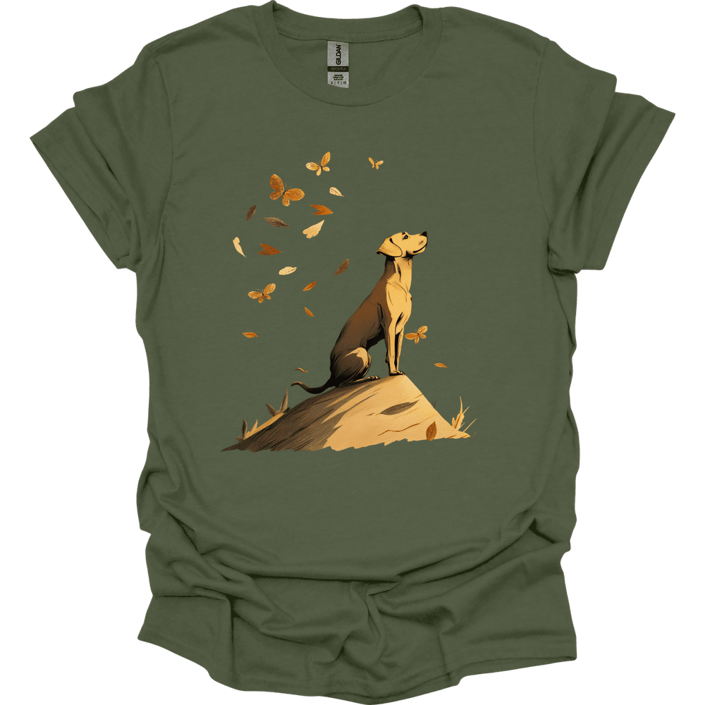 Vizsla Fall Dog T Shirt Gift For Dog Lover