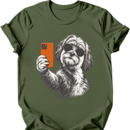 Tibetan Terrier Selfie Dog T Shirt Gift For Dog Lover