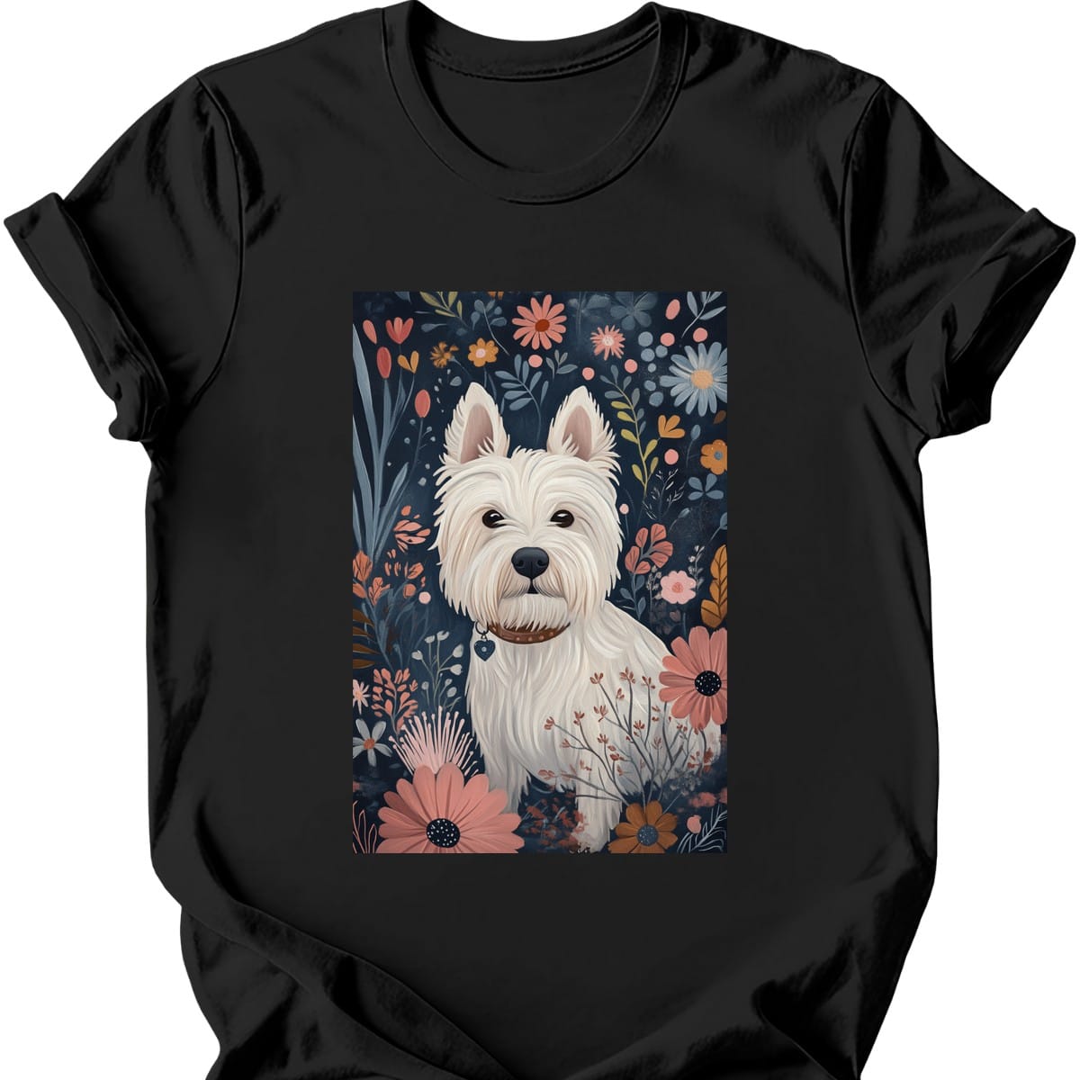 West Highland White Terrier Boho Dog T Shirt Gift For Dog Lover