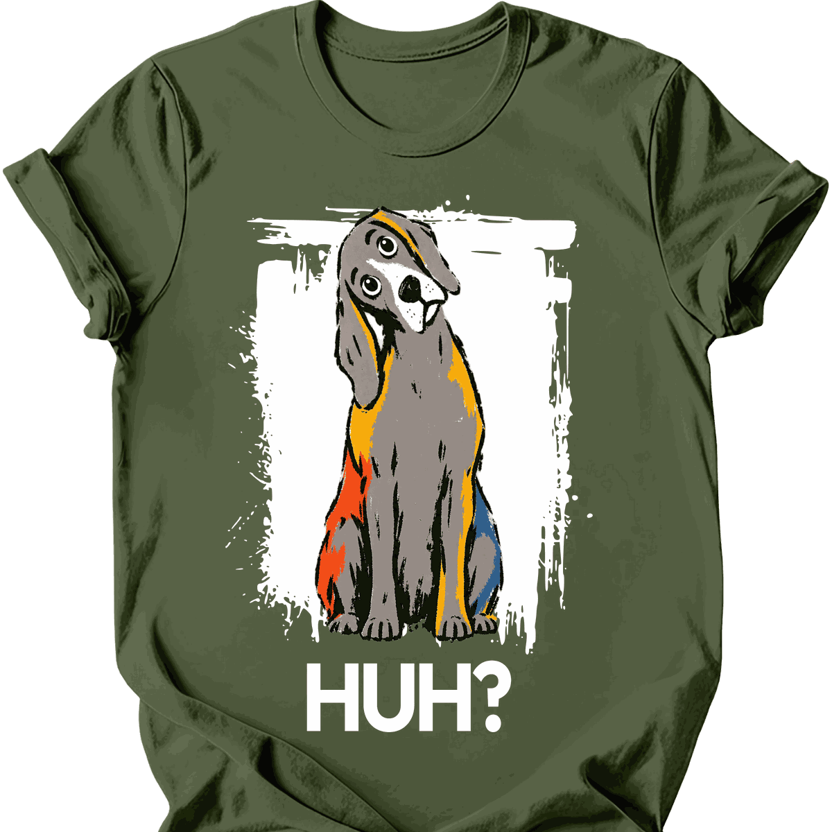 Weimaraner Huh Dog T Shirt Gift For Dog Lover