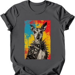 Whippet Punk Dog T Shirt Gift For Dog Lover