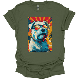 West Highland White Terrier Summer Dog T Shirt Gift For Dog Lover