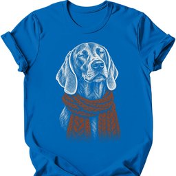 Weimaraner Winter Dog T Shirt Gift For Dog Lover