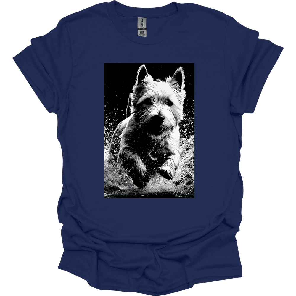 West Highland White Terrier Puddle Dog T Shirt Gift For Dog Lover