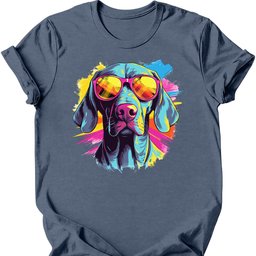 Weimaraner Top Dog T Shirt Gift For Dog Lover