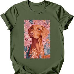 Vizsla Boho Dog T Shirt Gift For Dog Lover