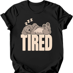 Weimaraner Tired Dog T Shirt Gift For Dog Lover