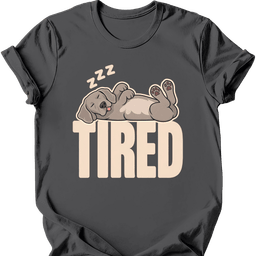 Weimaraner Tired Dog T Shirt Gift For Dog Lover