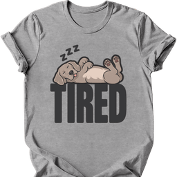 Weimaraner Tired Dog T Shirt Gift For Dog Lover