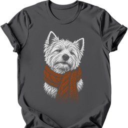West Highland White Terrier Winter Dog T Shirt Gift For Dog Lover