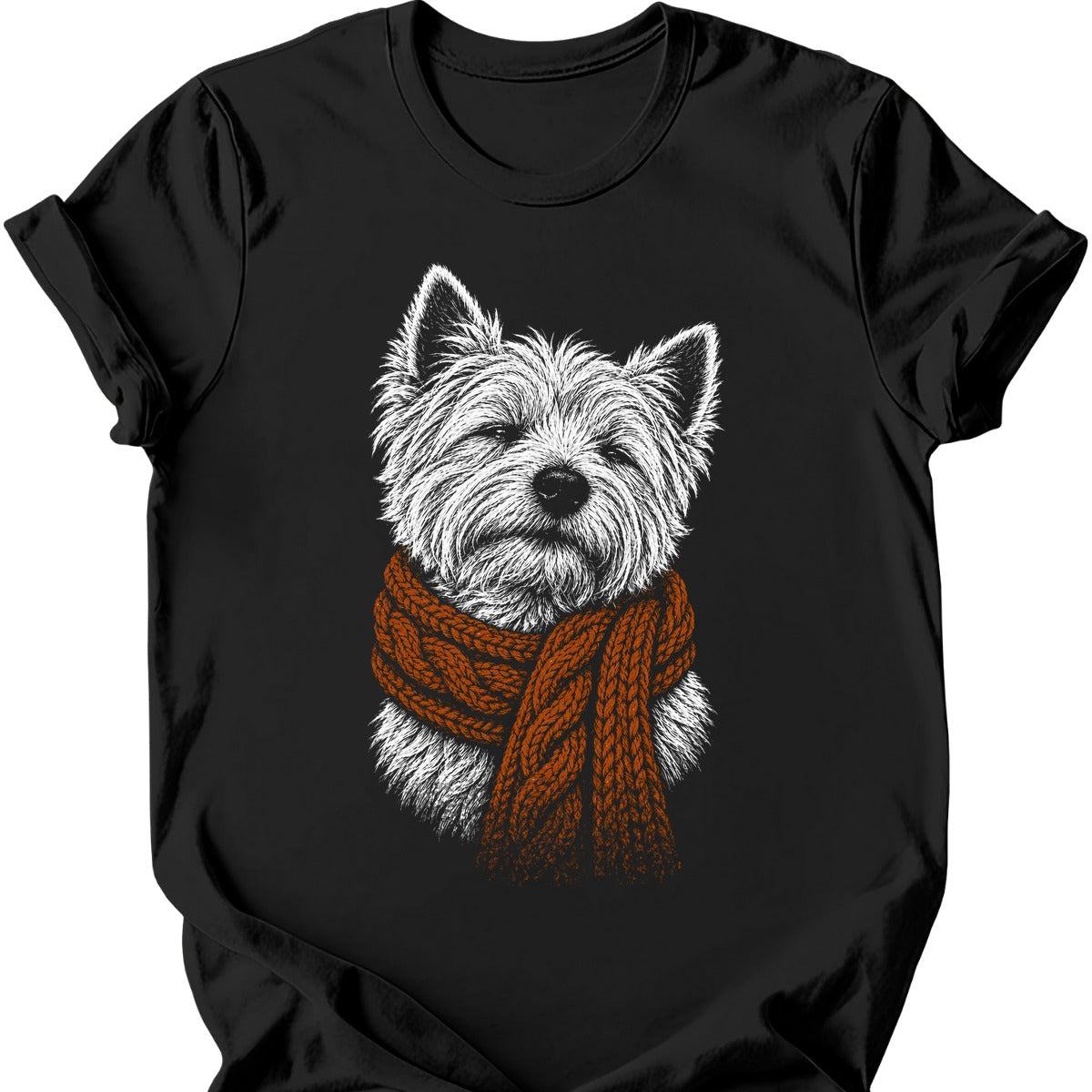 West Highland White Terrier Winter Dog T Shirt Gift For Dog Lover