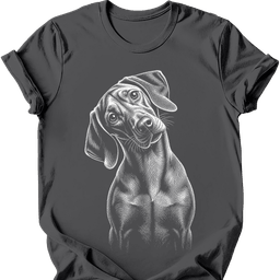 Vizsla Tilted Dog T Shirt Gift For Dog Lover