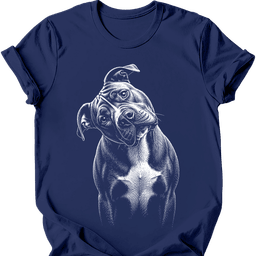 Staffordshire Pit Bull Tilted Dog T Shirt Gift For Dog Lover