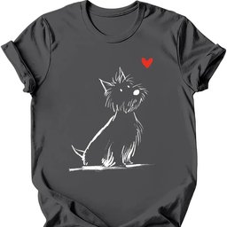 West Highland White Terrier Sketch Dog T Shirt Gift For Dog Lover