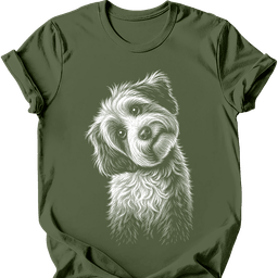 Tibetan Terrier Tilted Dog T Shirt Gift For Dog Lover