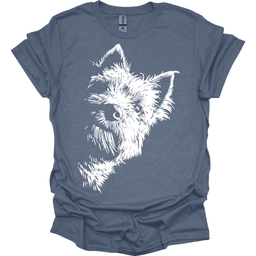 West Highland Line Art T Shirt Gift For Dog Lover
