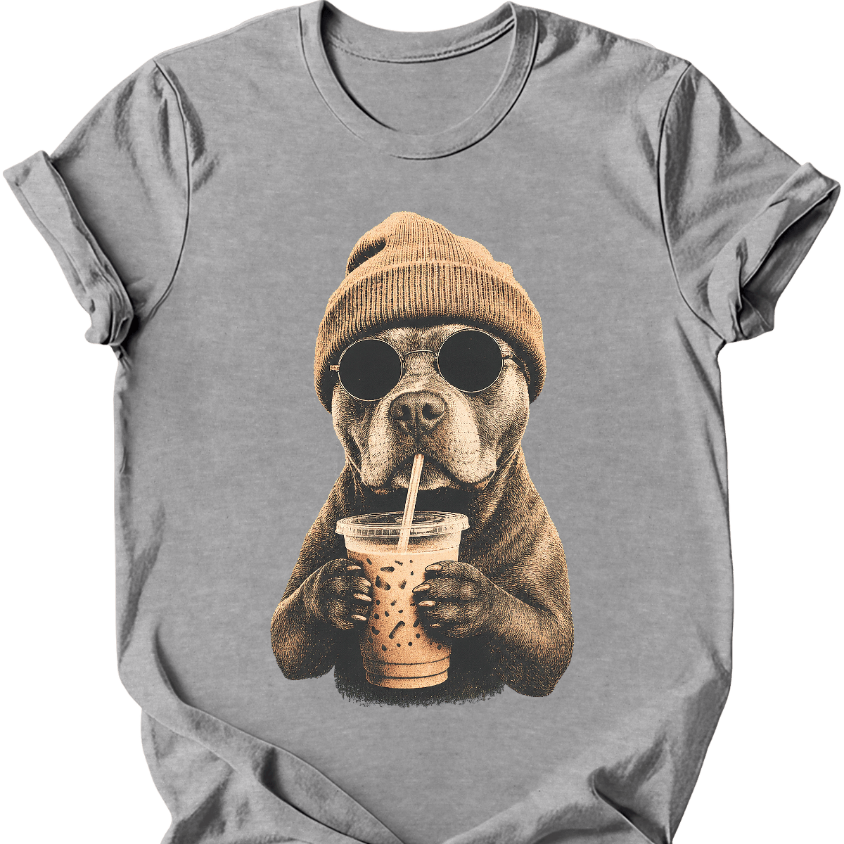Staffordshire Pit Bull Hipster Dog T Shirt Gift For Dog Lover