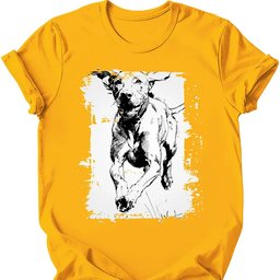 Vizsla Running Dog T Shirt Gift For Dog Lover