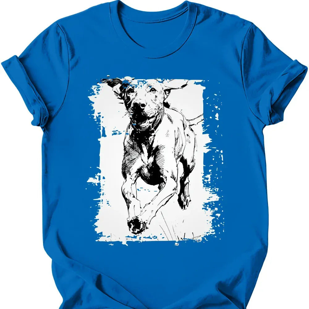 Vizsla Running Dog T Shirt Gift For Dog Lover