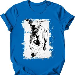 Vizsla Running Dog T Shirt Gift For Dog Lover