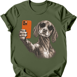 Vizsla Selfie Dog T Shirt Gift For Dog Lover