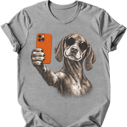 Vizsla Selfie Dog T Shirt Gift For Dog Lover