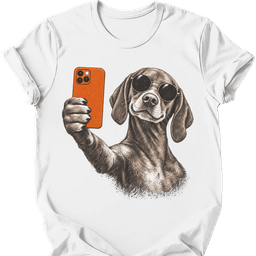 Vizsla Selfie Dog T Shirt Gift For Dog Lover