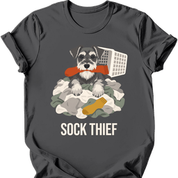 Standard Schnauzer Sock Thief T Shirt Gift For Dog Lover