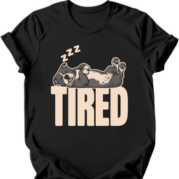 Staffordshire Pit Bull Tired Dog T Shirt Gift For Dog Lover