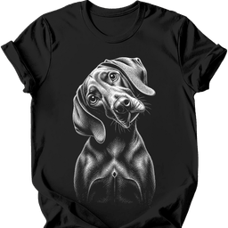 Weimaraner Tilted Dog T Shirt Gift For Dog Lover