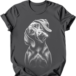 Weimaraner Tilted Dog T Shirt Gift For Dog Lover