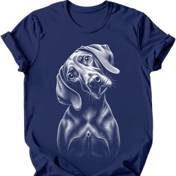 Weimaraner Tilted Dog T Shirt Gift For Dog Lover