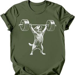 Strong Dog T Shirt Gift For Dog Lover