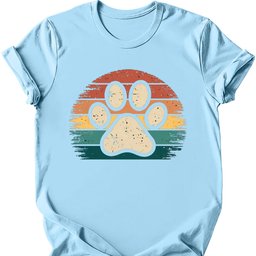 Vintage Paw T Shirt Gift For Dog Lover
