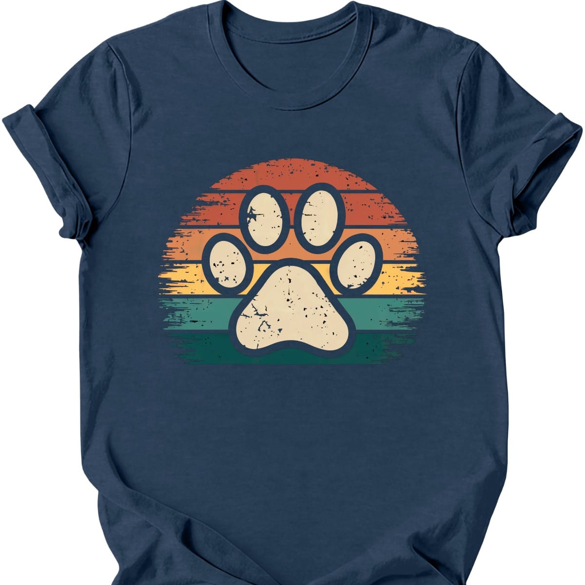Vintage Paw T Shirt Gift For Dog Lover