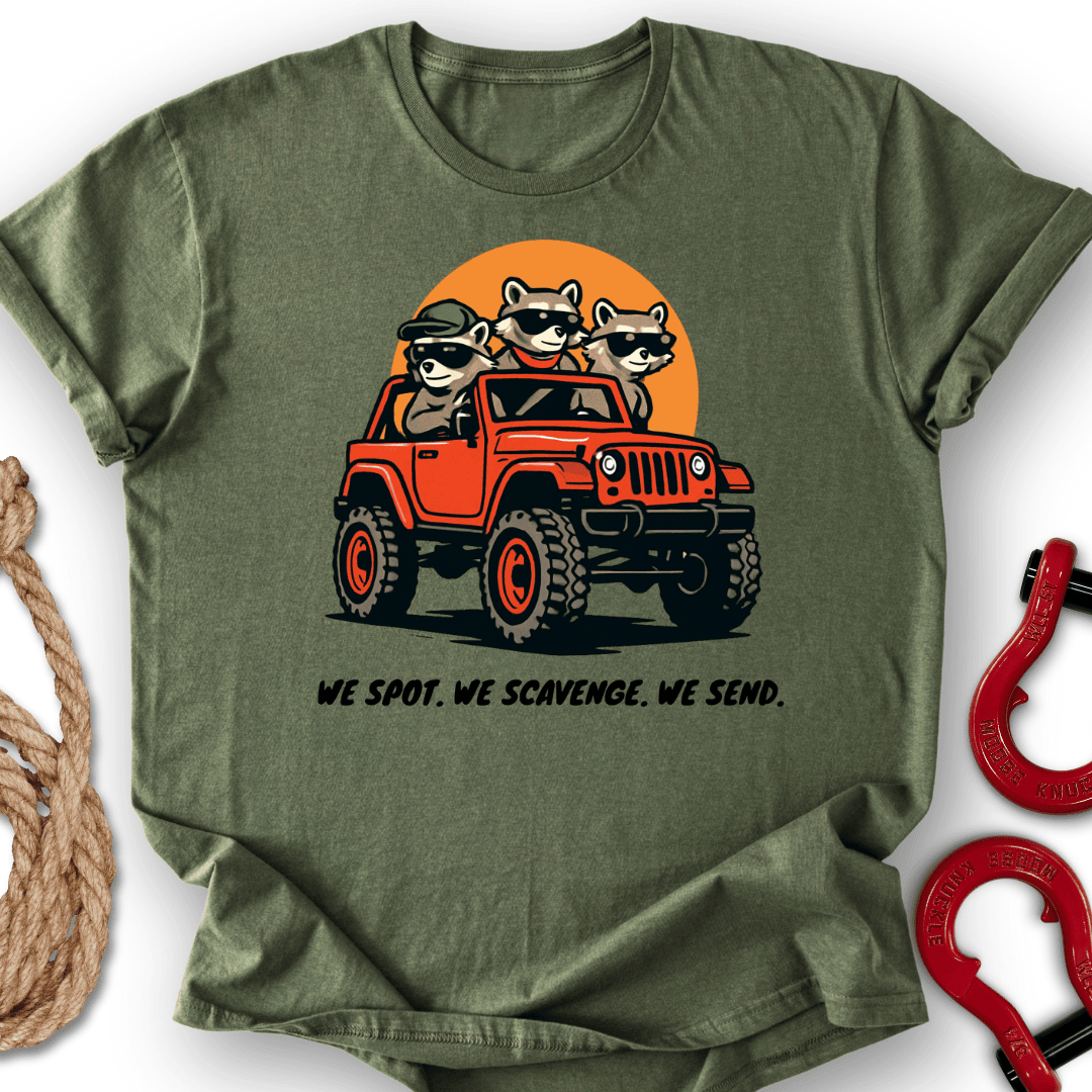 Raccoon Recon T Shirt Gift For Offroad Enthusiast