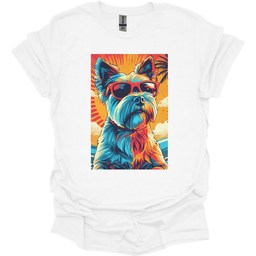 Yorkshire Terrier Summer Dog T Shirt Gift For Dog Lover