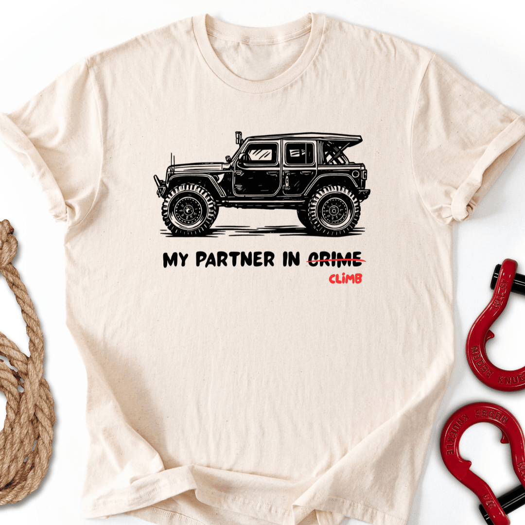 Partner In Climb T Shirt Gift For Offroad Enthusiast
