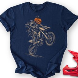 Pumpkin Wheelie T Shirt Gift For Offroad Enthusiast