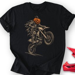 Pumpkin Wheelie T Shirt Gift For Offroad Enthusiast
