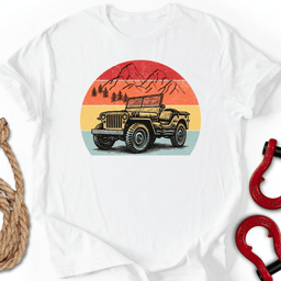Heritage Sunset T Shirt Gift For Offroad Enthusiast