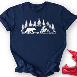 Bear X Bike T Shirt Gift For Offroad Enthusiast