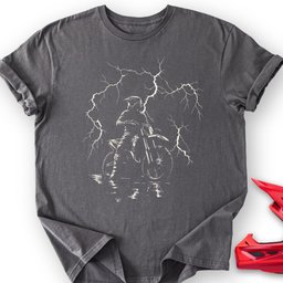 Lightning Bike T Shirt Gift For Offroad Enthusiast