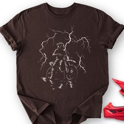 Lightning Bike T Shirt Gift For Offroad Enthusiast
