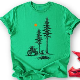 Bike And Camp T Shirt Gift For Offroad Enthusiast