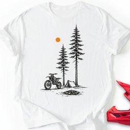 Bike And Camp T Shirt Gift For Offroad Enthusiast
